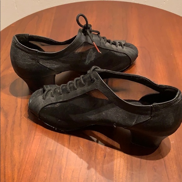 Black tango/ballroom shoe sandals size 40 - Picture 1 of 3